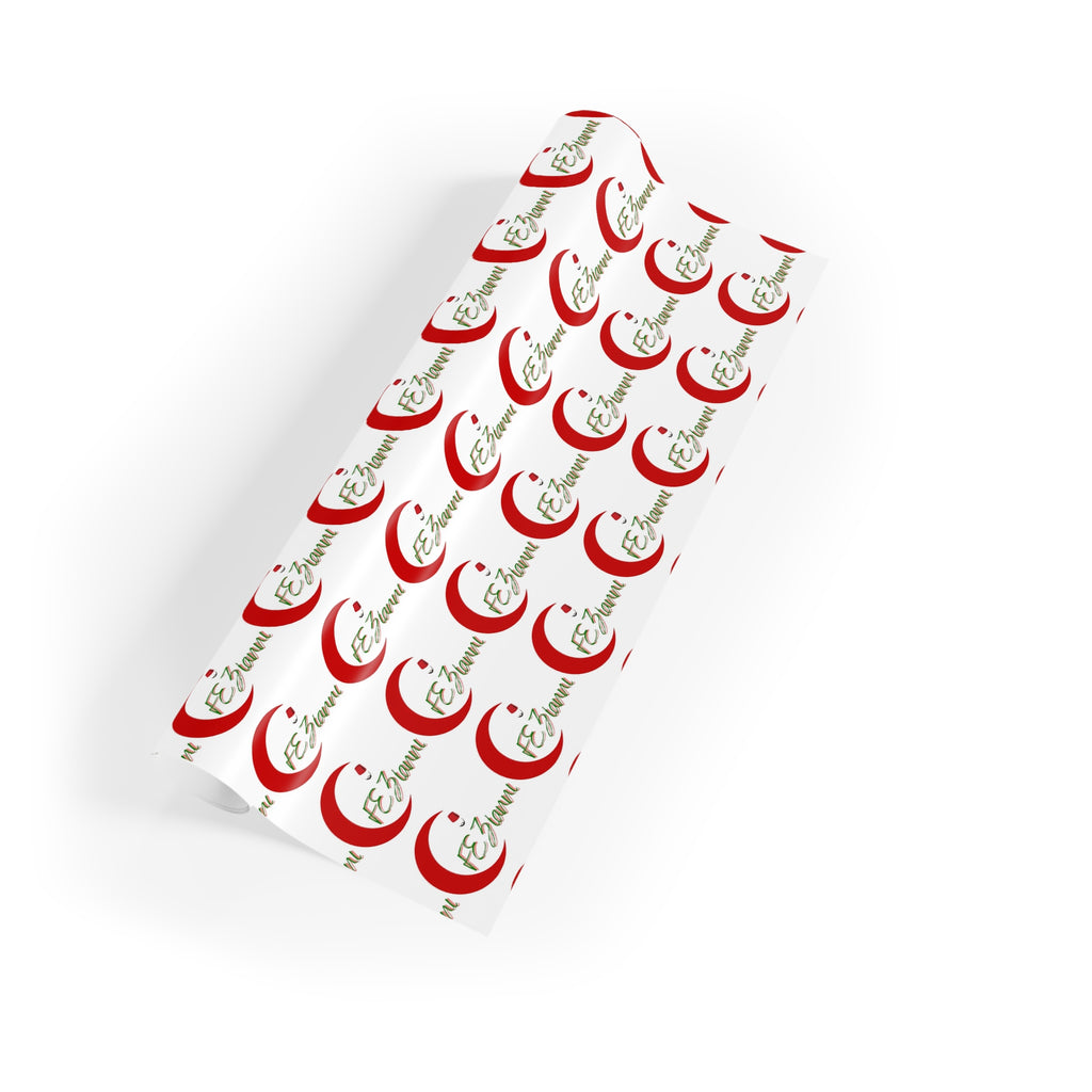 Christmas Santa Monogram Gift Wrap Roll — Personalized “E” Initial Holiday Wrapping Paper