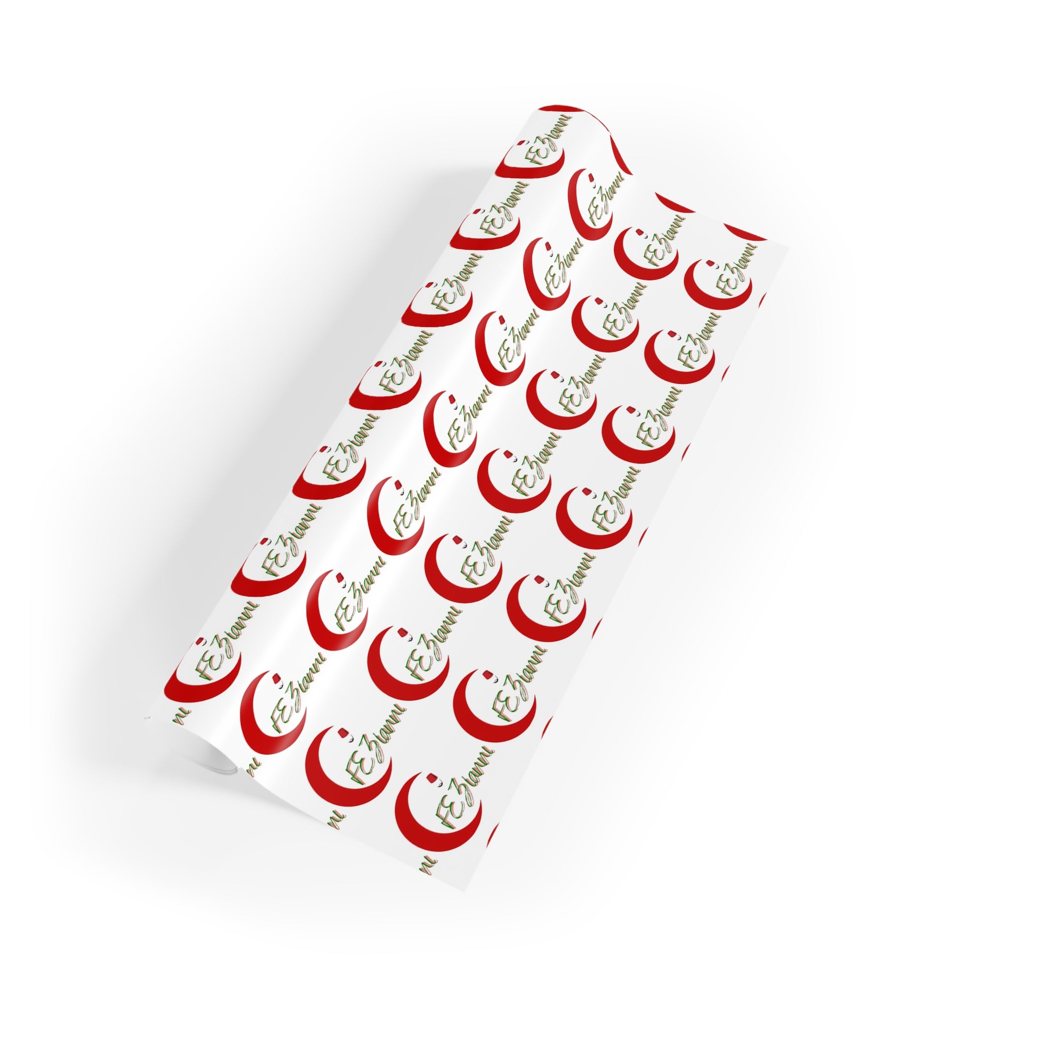 Christmas Santa Monogram Gift Wrap Roll — Personalized “E” Initial Holiday Wrapping Paper
