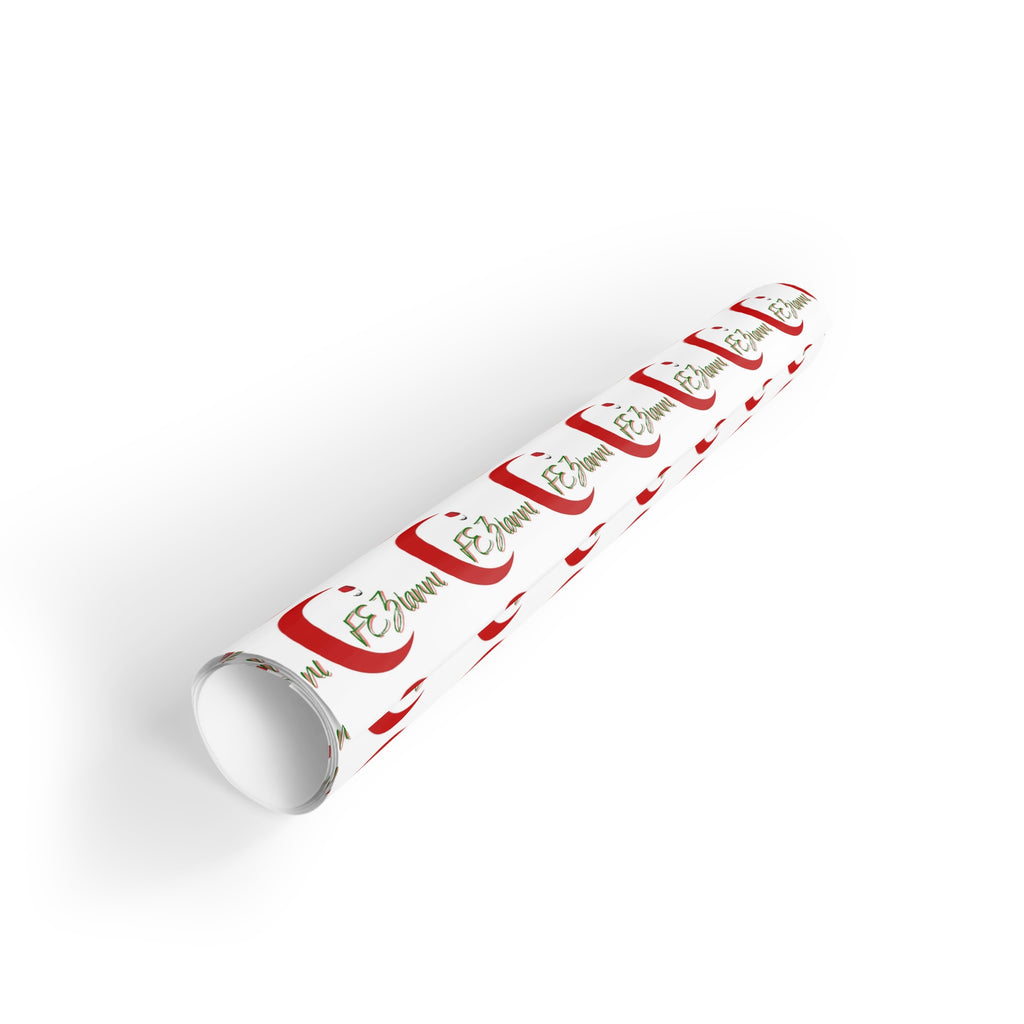 Christmas Santa Monogram Gift Wrap Roll — Personalized “E” Initial Holiday Wrapping Paper