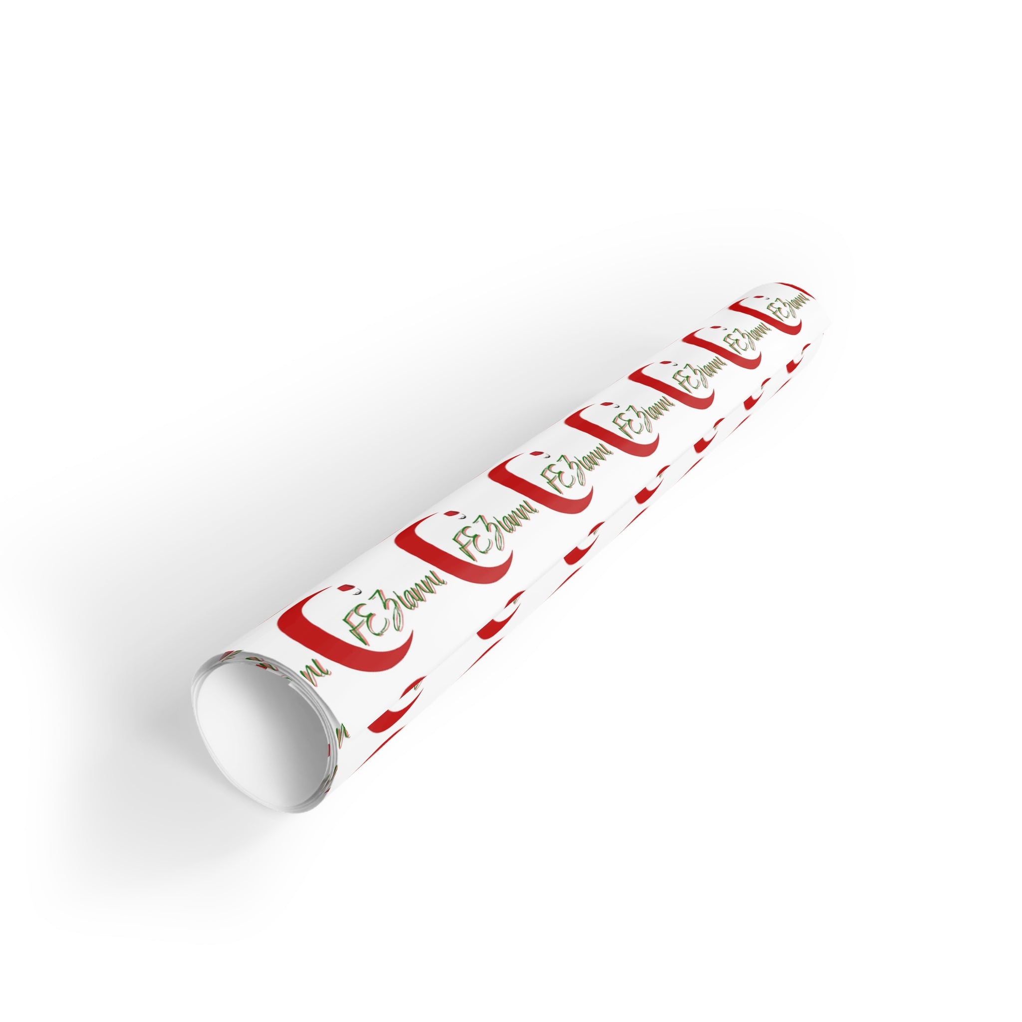 Christmas Santa Monogram Gift Wrap Roll — Personalized “E” Initial Holiday Wrapping Paper