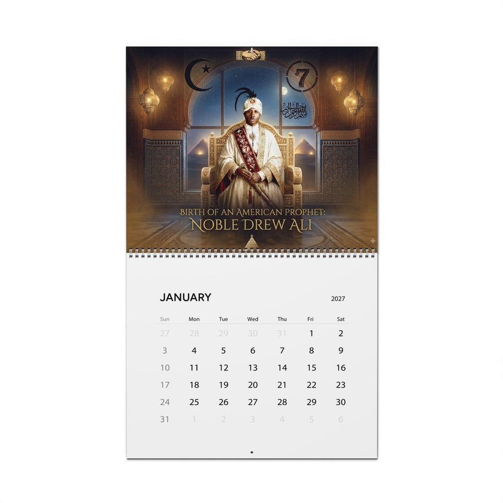 Moorish American 2027 Wall Calendar – Inspirational Prophet Quotes & Historic Images