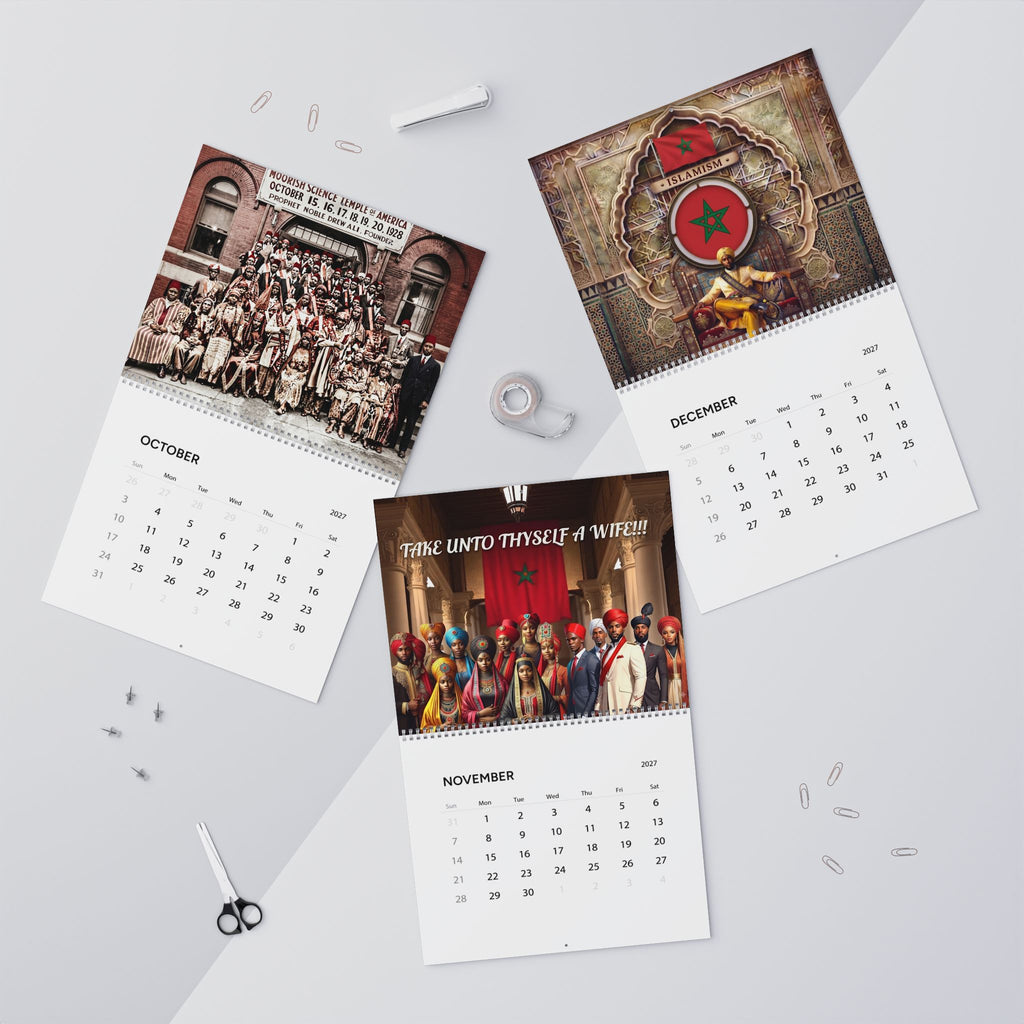 Moorish American 2027 Wall Calendar – Inspirational Prophet Quotes & Historic Images