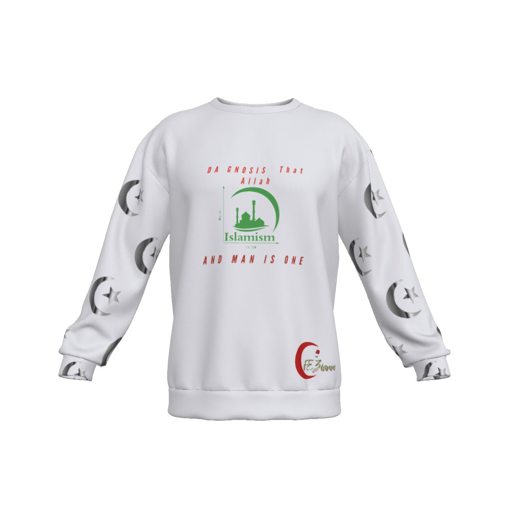 All-Over Print Men's Drop Shoulder Round Neck Long-Sleeved Sweatshirt