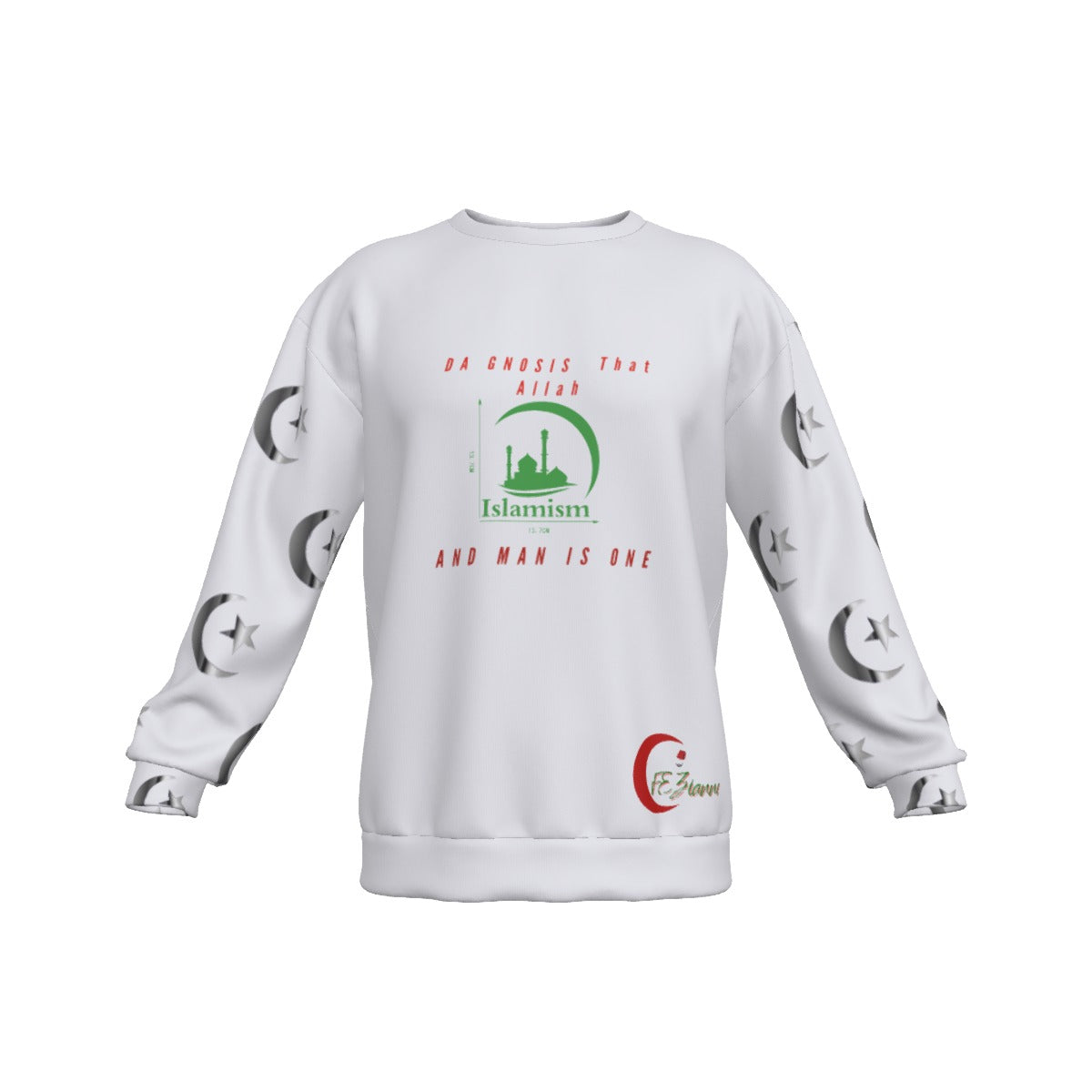 All-Over Print Men's Drop Shoulder Round Neck Long-Sleeved Sweatshirt