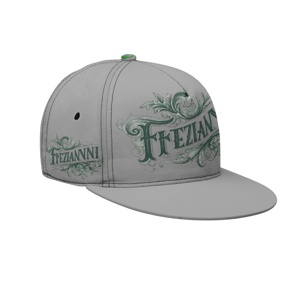 FEZIANNI All-Over Print Flat-Brim Baseball Cap With Box