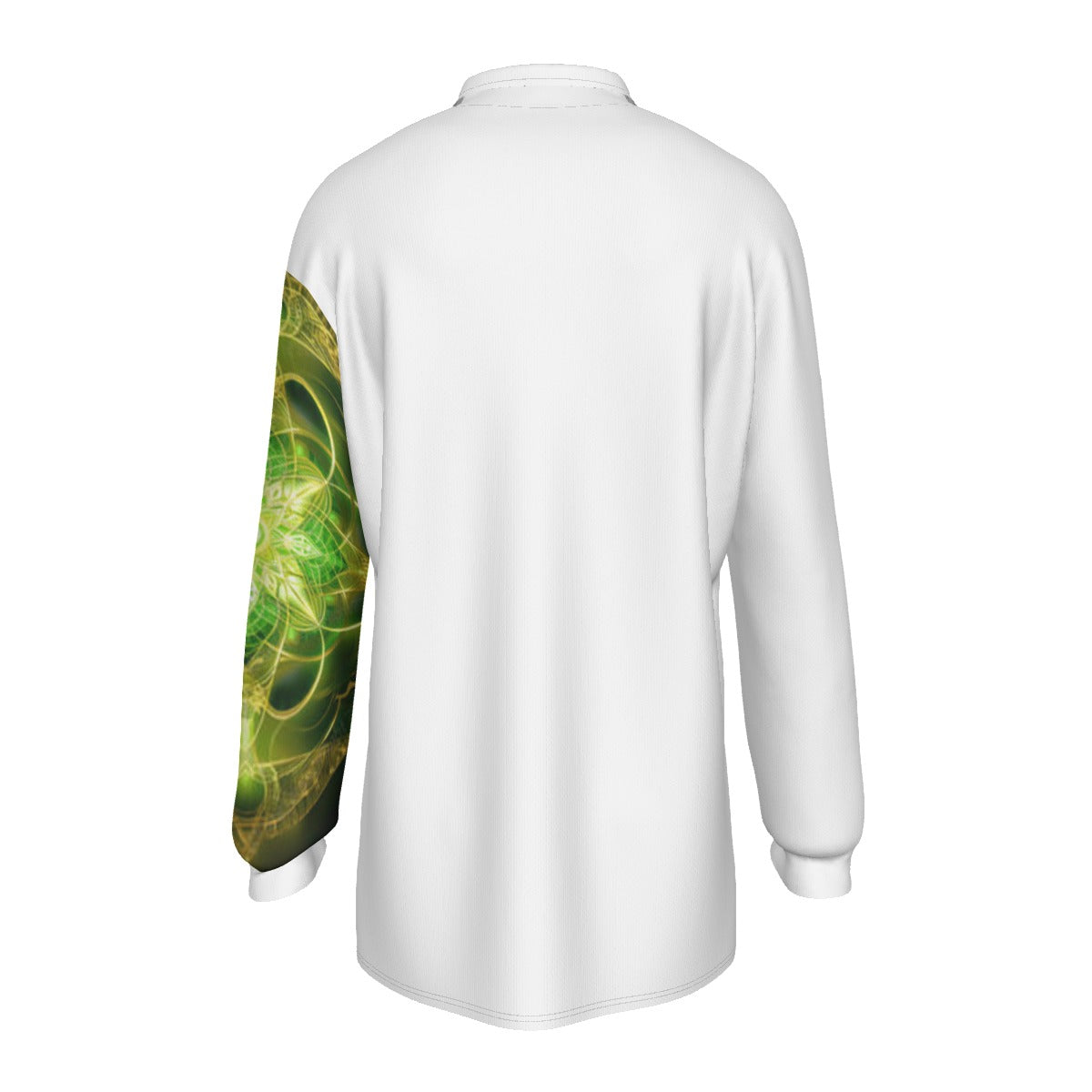 All-Over Print Men's Long Sleeve Polo Shirt