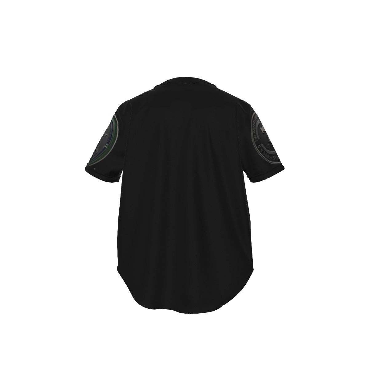 M.A.G All-Over Print Men's Short Sleeve Baseball Jersey With Pinstripes
