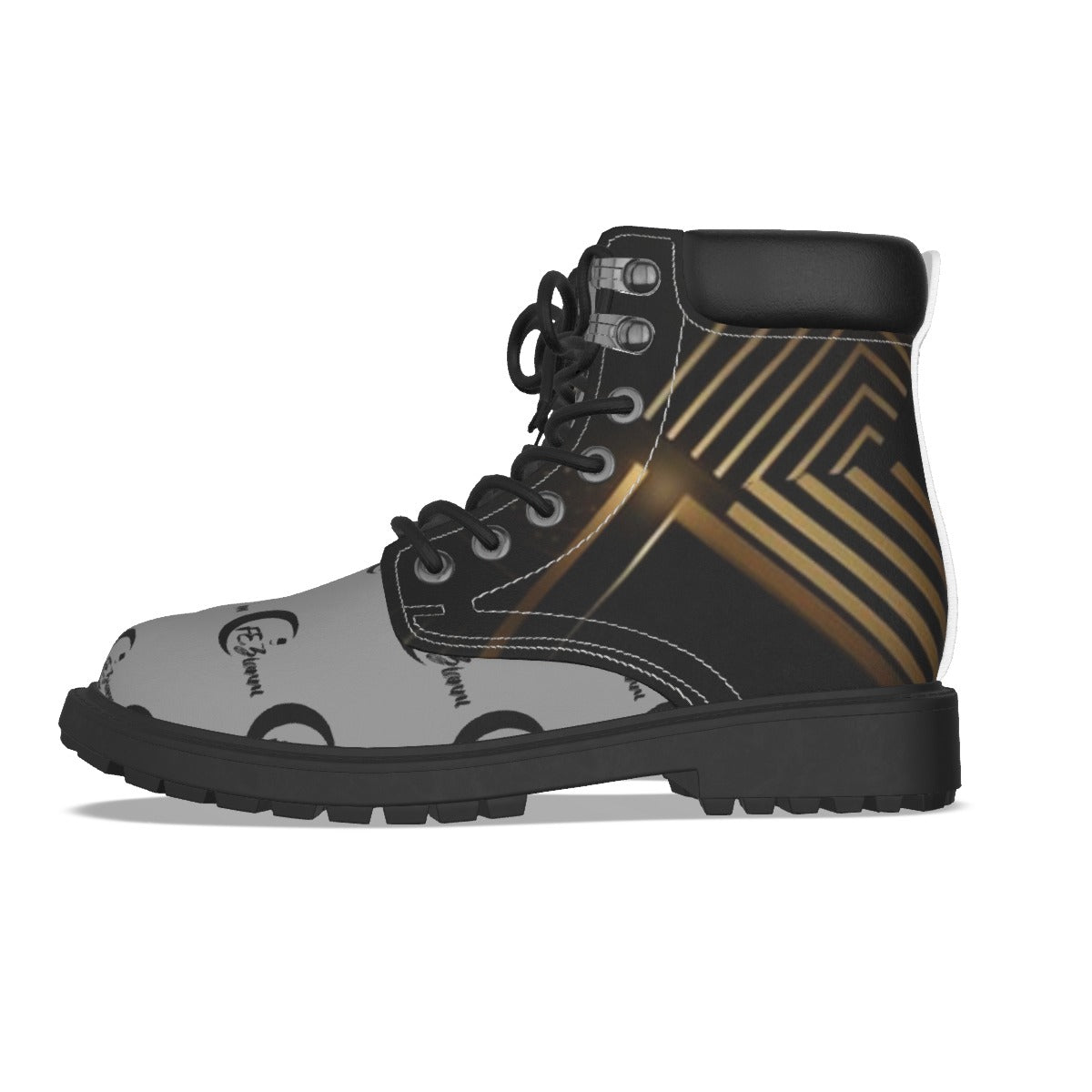 All-Over Print Men's Short Boots