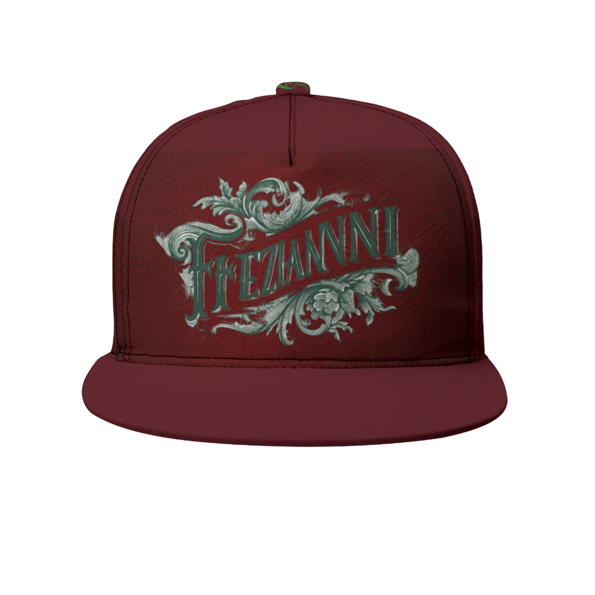 FEZIANNI All-Over Print Flat-Brim Baseball Cap With Box