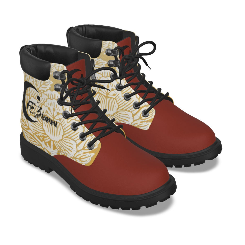 All-Over Print Men's Short Boots