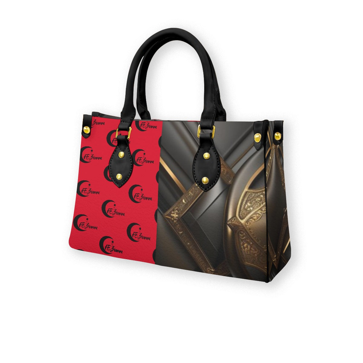 Women's Tote Bag With Black Handle