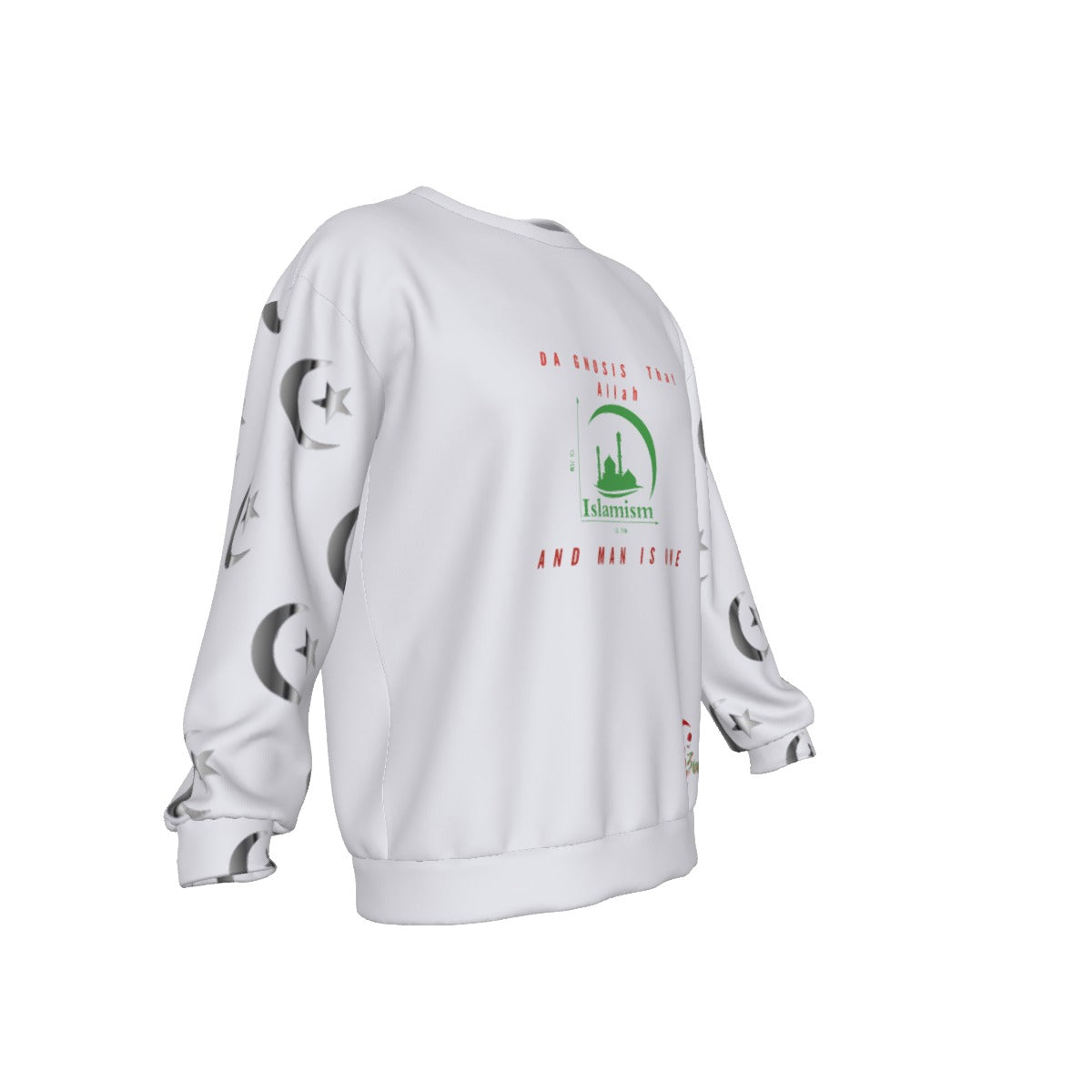 All-Over Print Men's Drop Shoulder Round Neck Long-Sleeved Sweatshirt