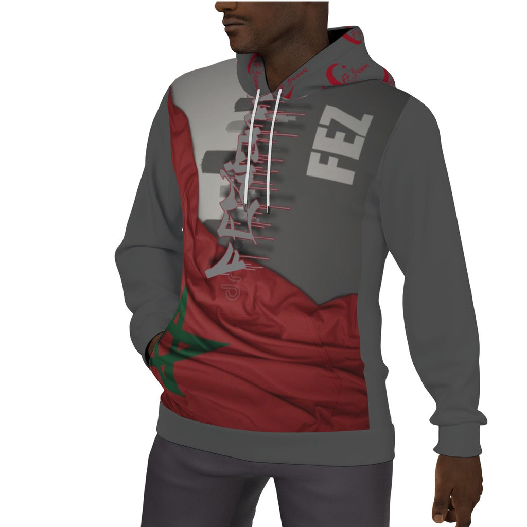 All-Over Print Men's Thicken Pullover Hoodie