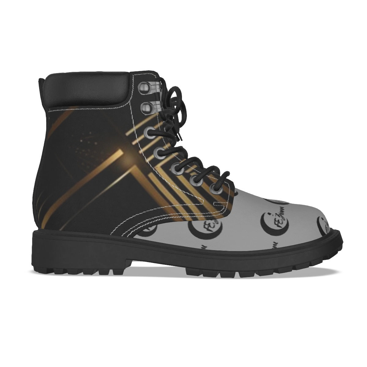 All-Over Print Men's Short Boots
