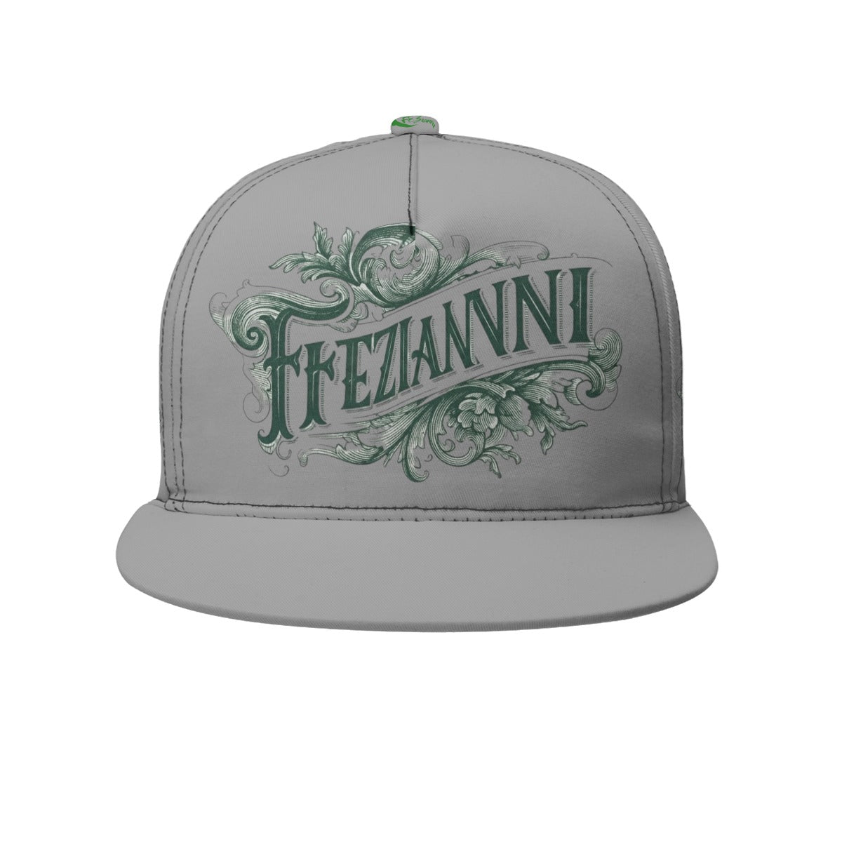 FEZIANNI All-Over Print Flat-Brim Baseball Cap With Box