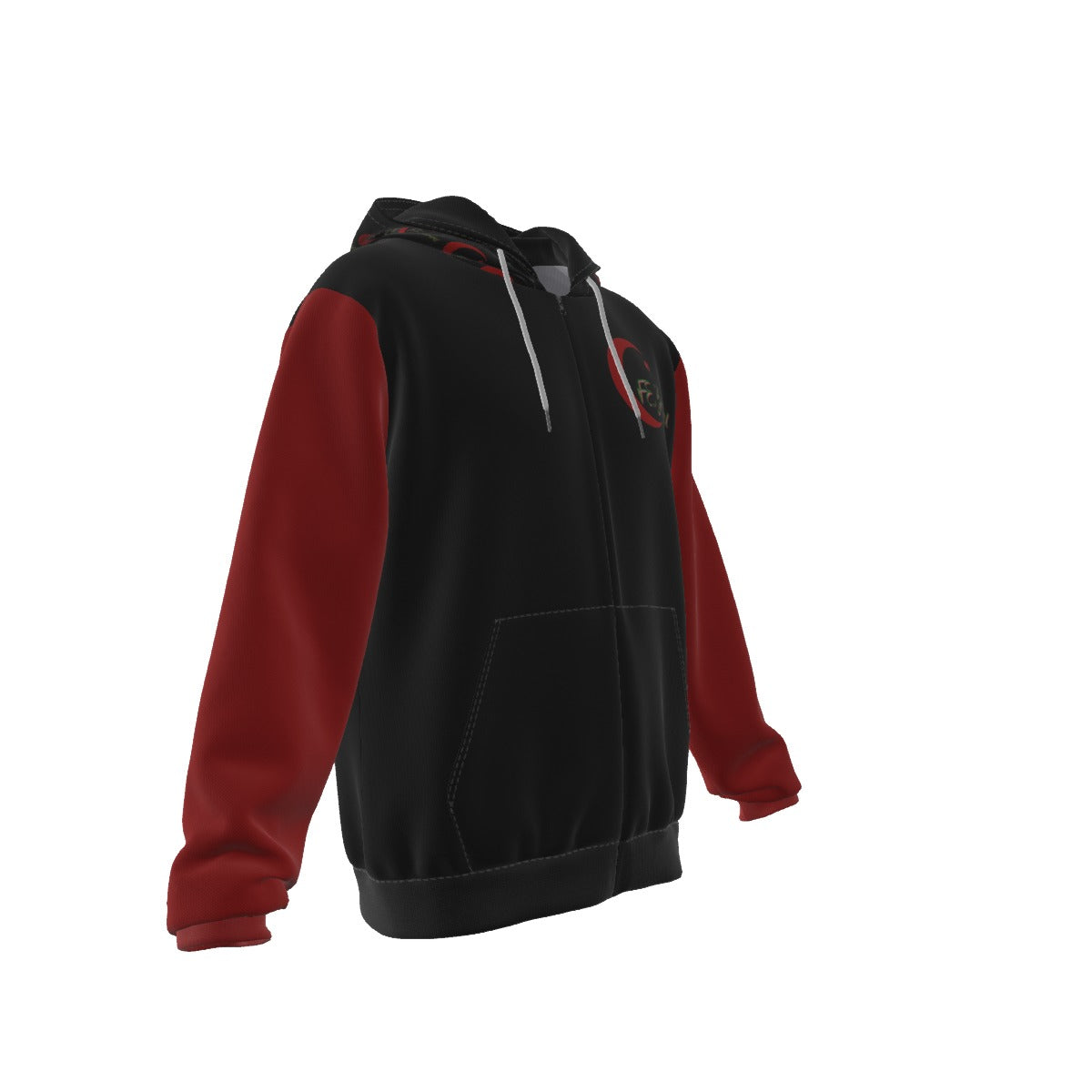 All-Over Print Men's Heavy Fleece Zip Up Hoodie