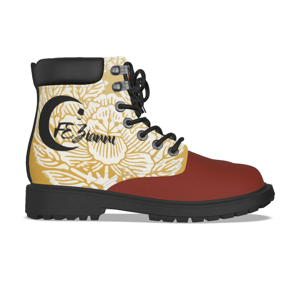 All-Over Print Men's Short Boots