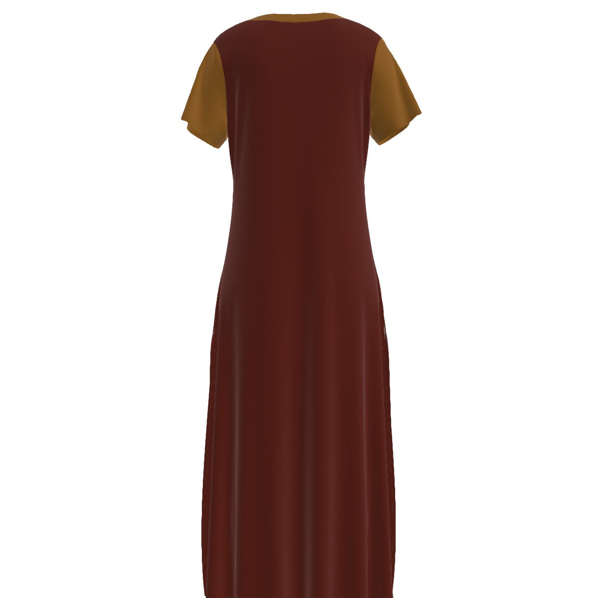 All-Over Print Women's V-neck Dress With Side Slit
