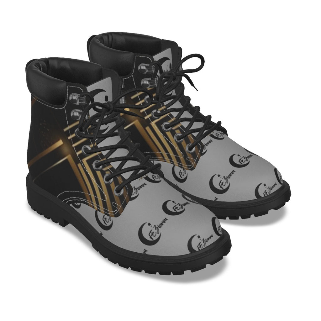 All-Over Print Men's Short Boots