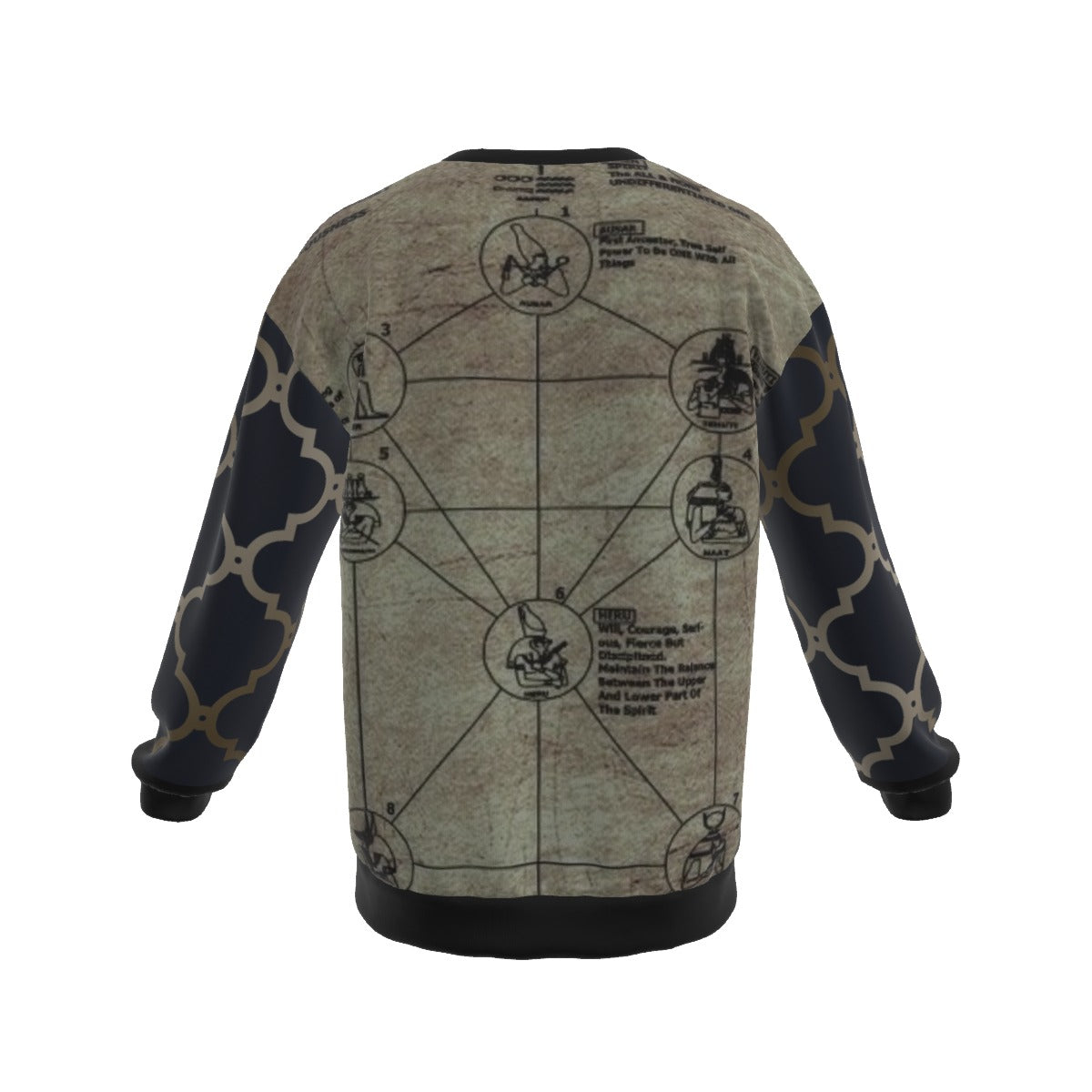 All-Over Print Men's Drop Shoulder Round Neck Long-Sleeved Sweatshirt