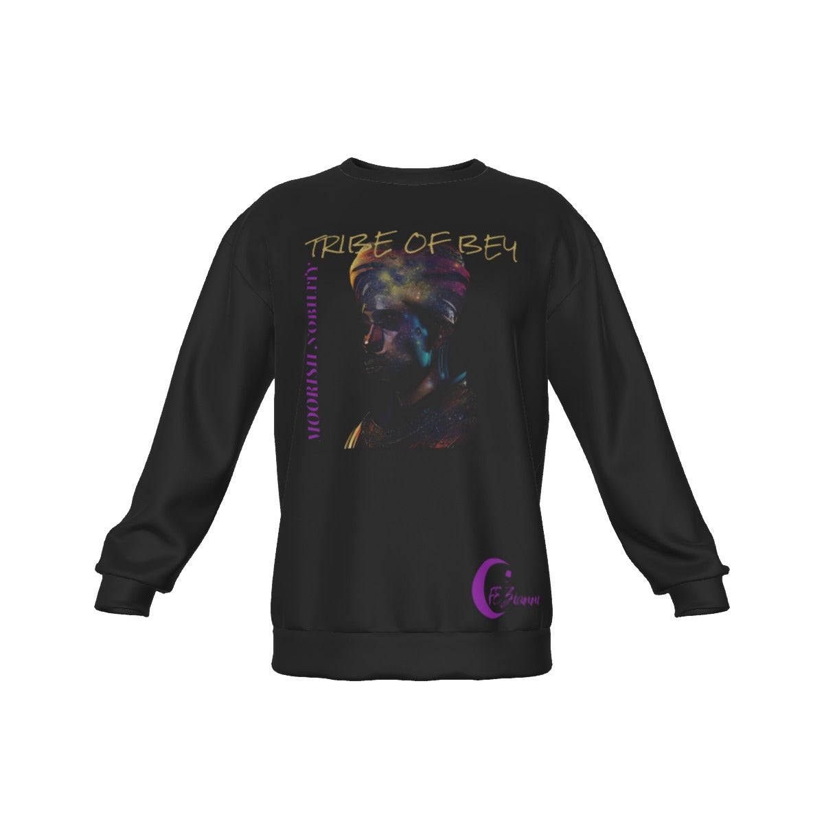 All-Over Print Men's Drop Shoulder Round Neck Long-Sleeved Sweatshirt