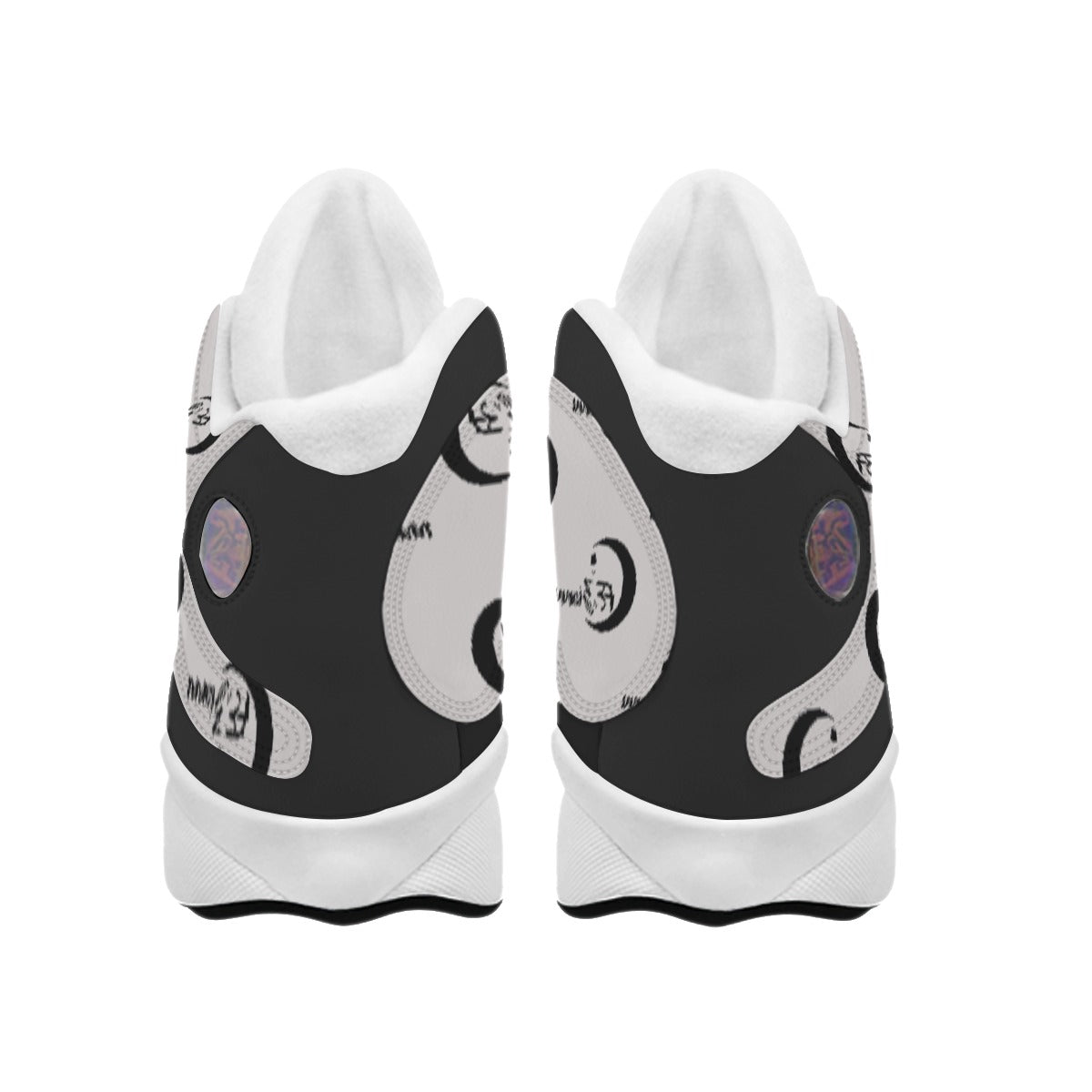 Men's Curved Basketball Shoes With Thick Soles