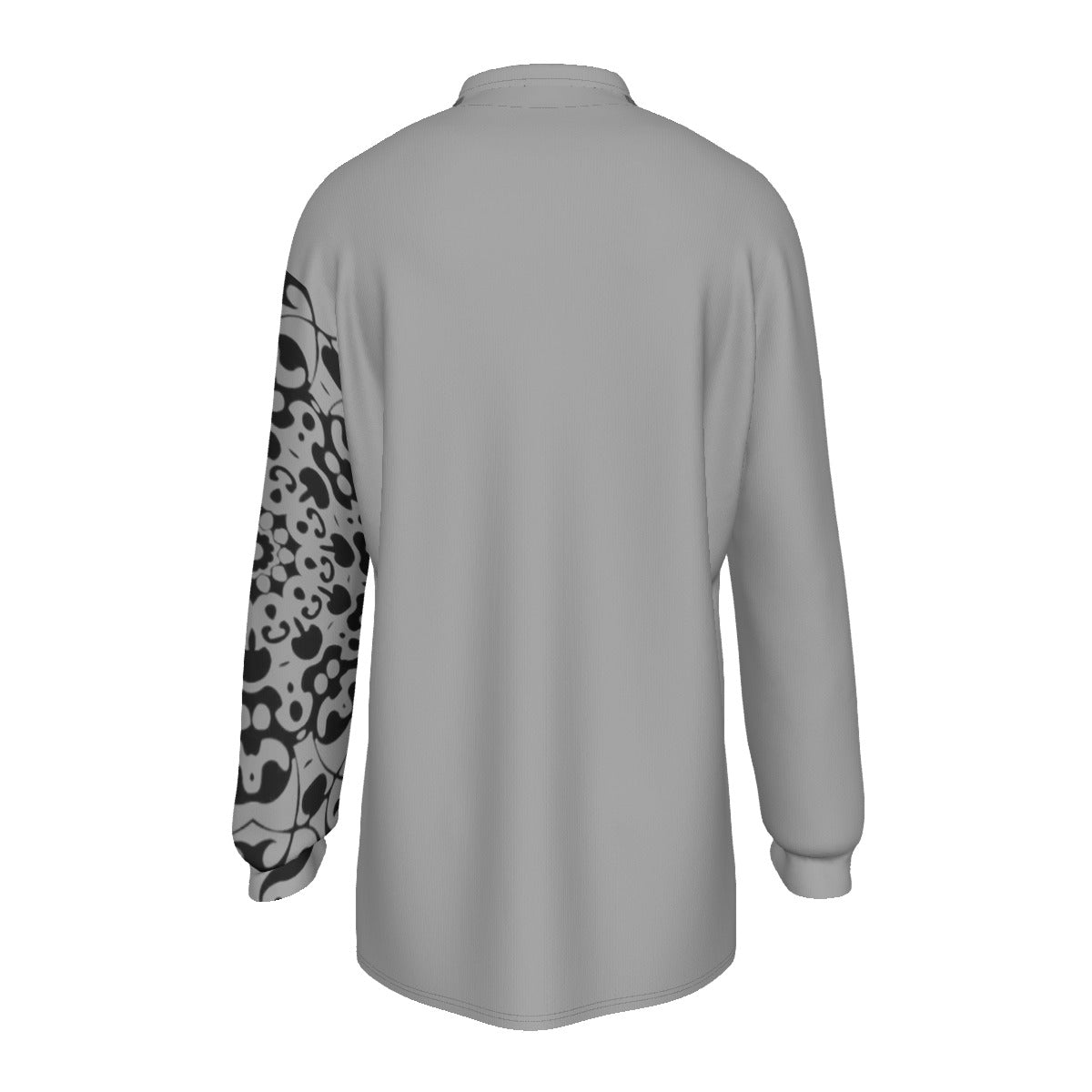 All-Over Print Men's Long Sleeve Polo Shirt