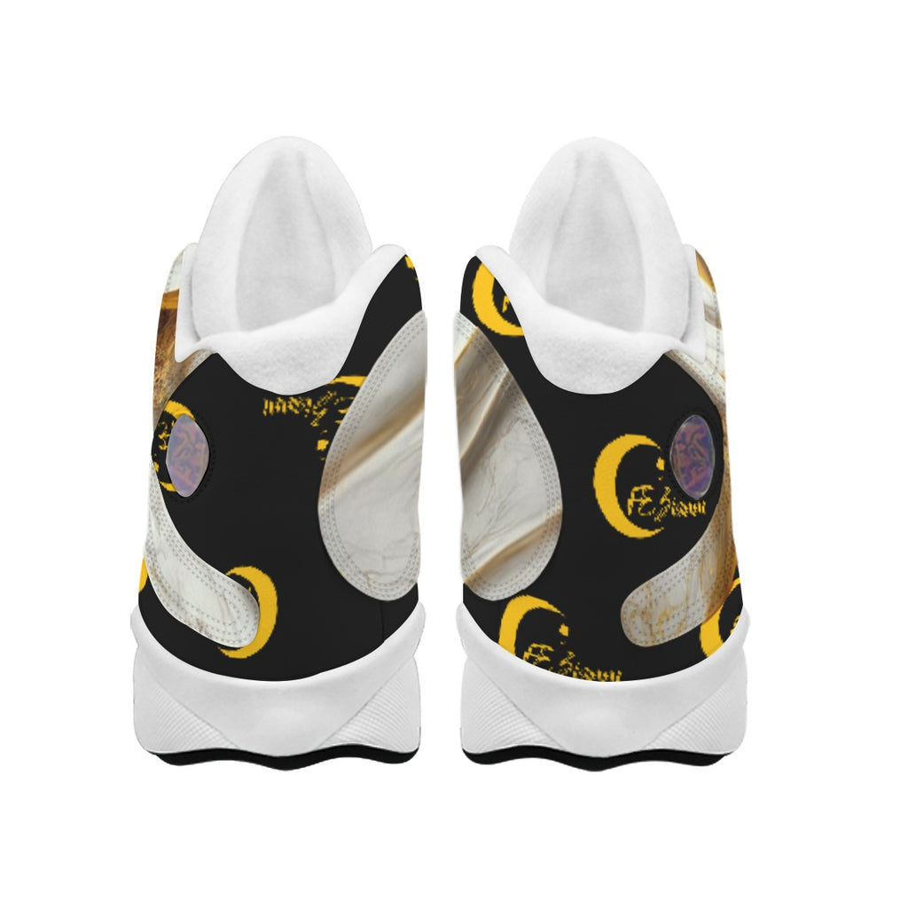 Men's Curved Basketball Shoes With Thick Soles