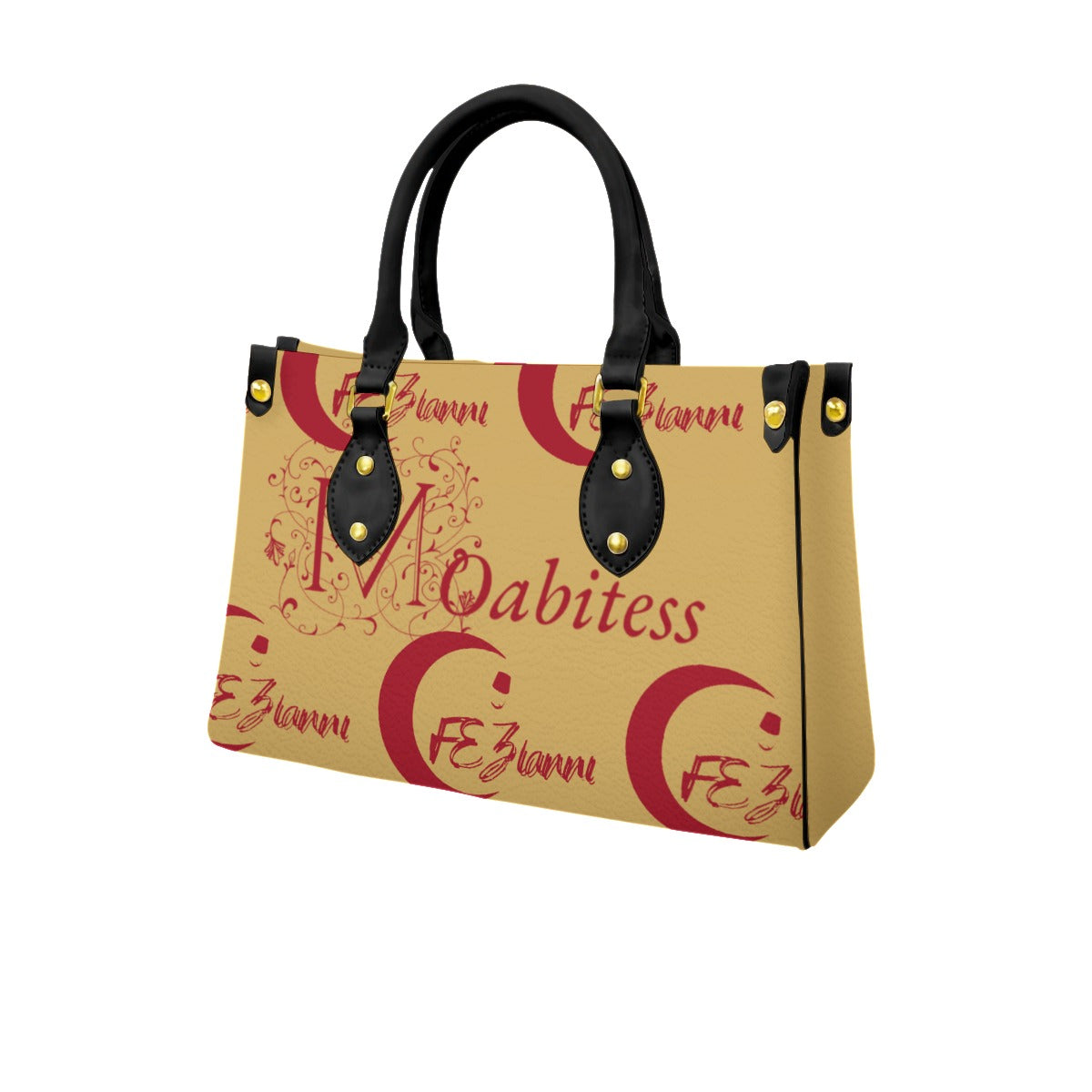 Women's Tote Bag With Black Handle
