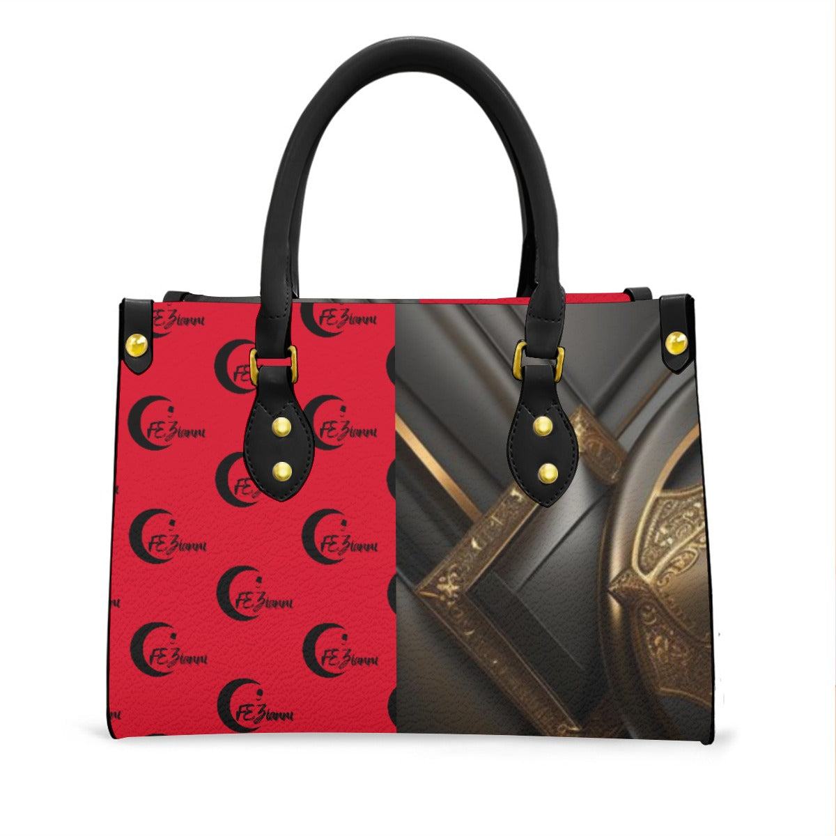 Women's Tote Bag With Black Handle