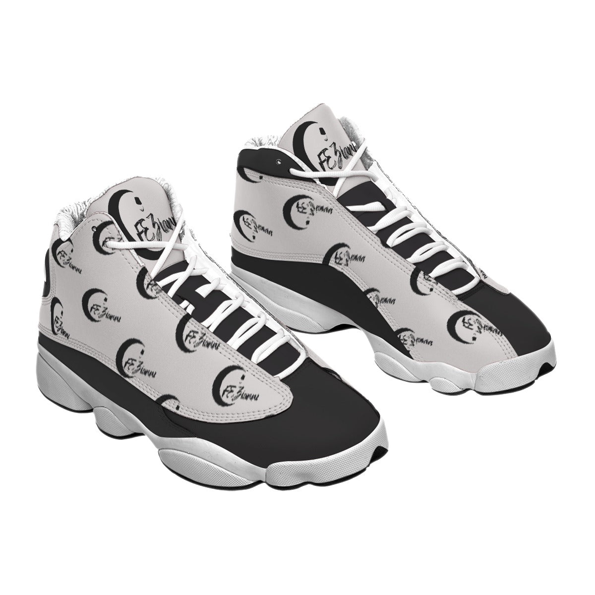 Men's Curved Basketball Shoes With Thick Soles