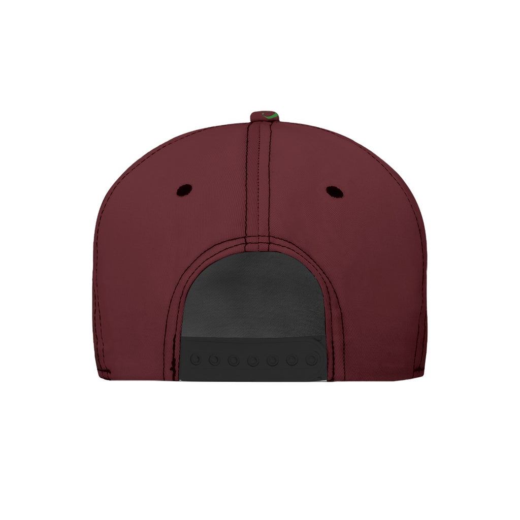 FEZIANNI All-Over Print Flat-Brim Baseball Cap With Box