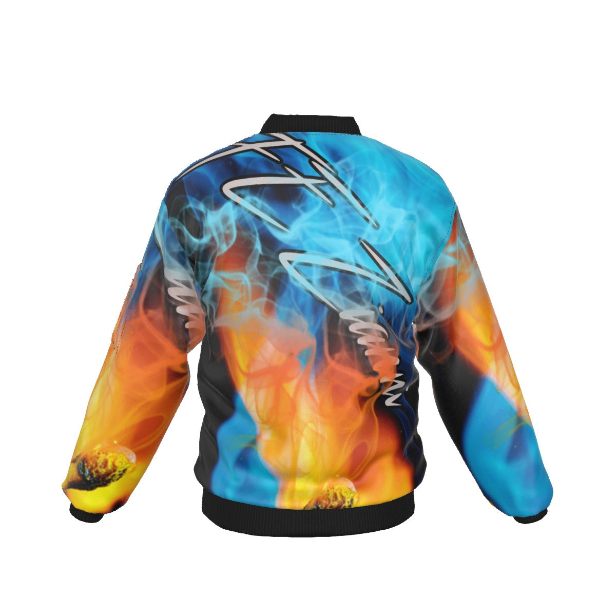 All-Over Print Men's Jacket With Sleeve Pocket