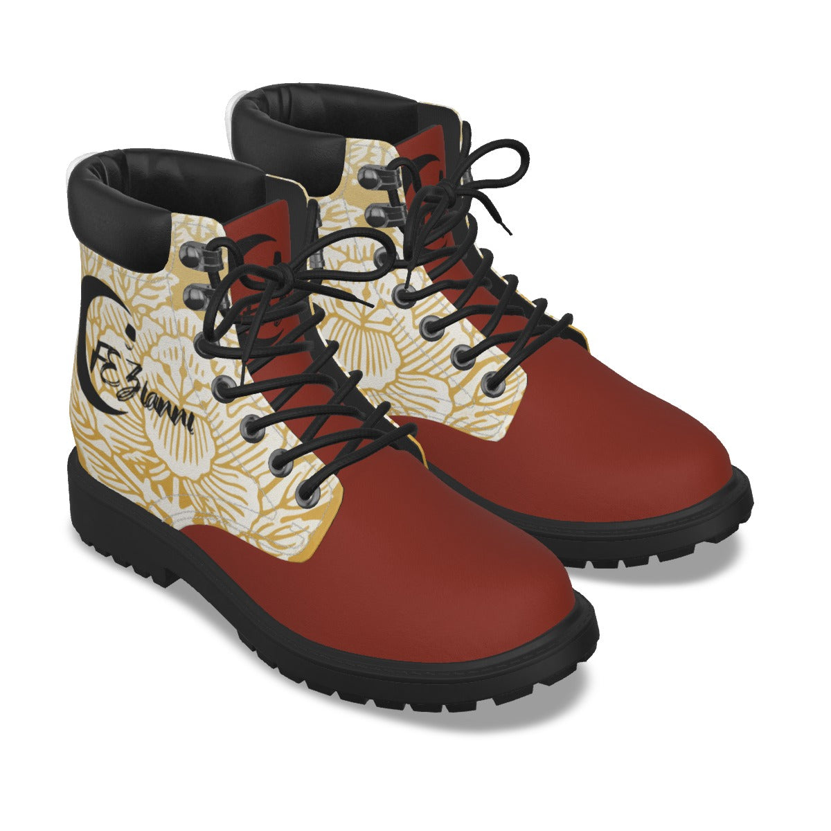 All-Over Print Men's Short Boots