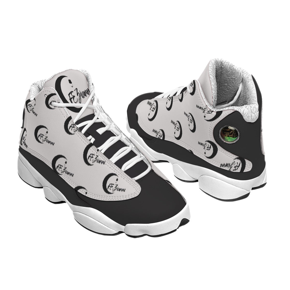 Men's Curved Basketball Shoes With Thick Soles