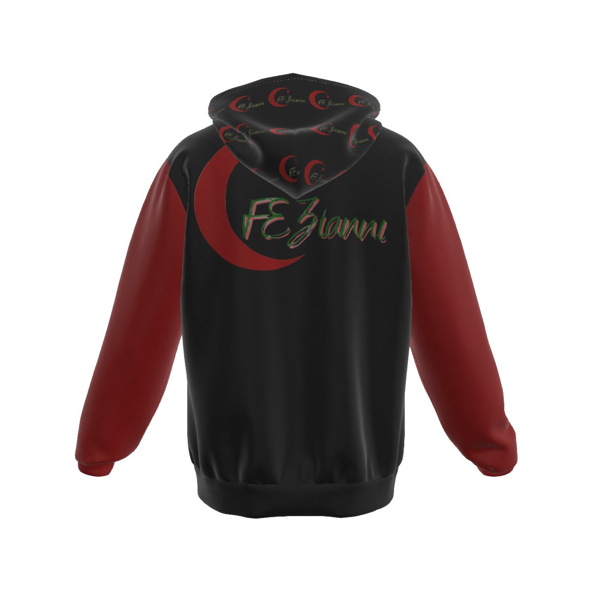 All-Over Print Men's Mirco Fleece Zip Up Hoodie