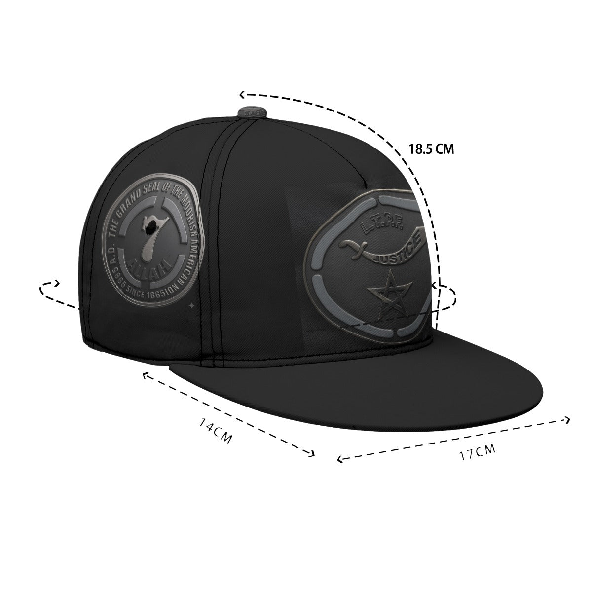 M.A.G  All-Over Print Flat-Brim Baseball Cap With Box