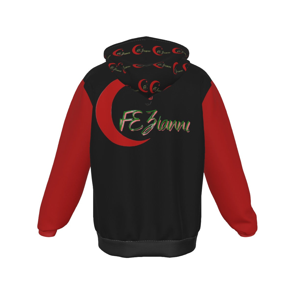 All-Over Print Men's Heavy Fleece Zip Up Hoodie