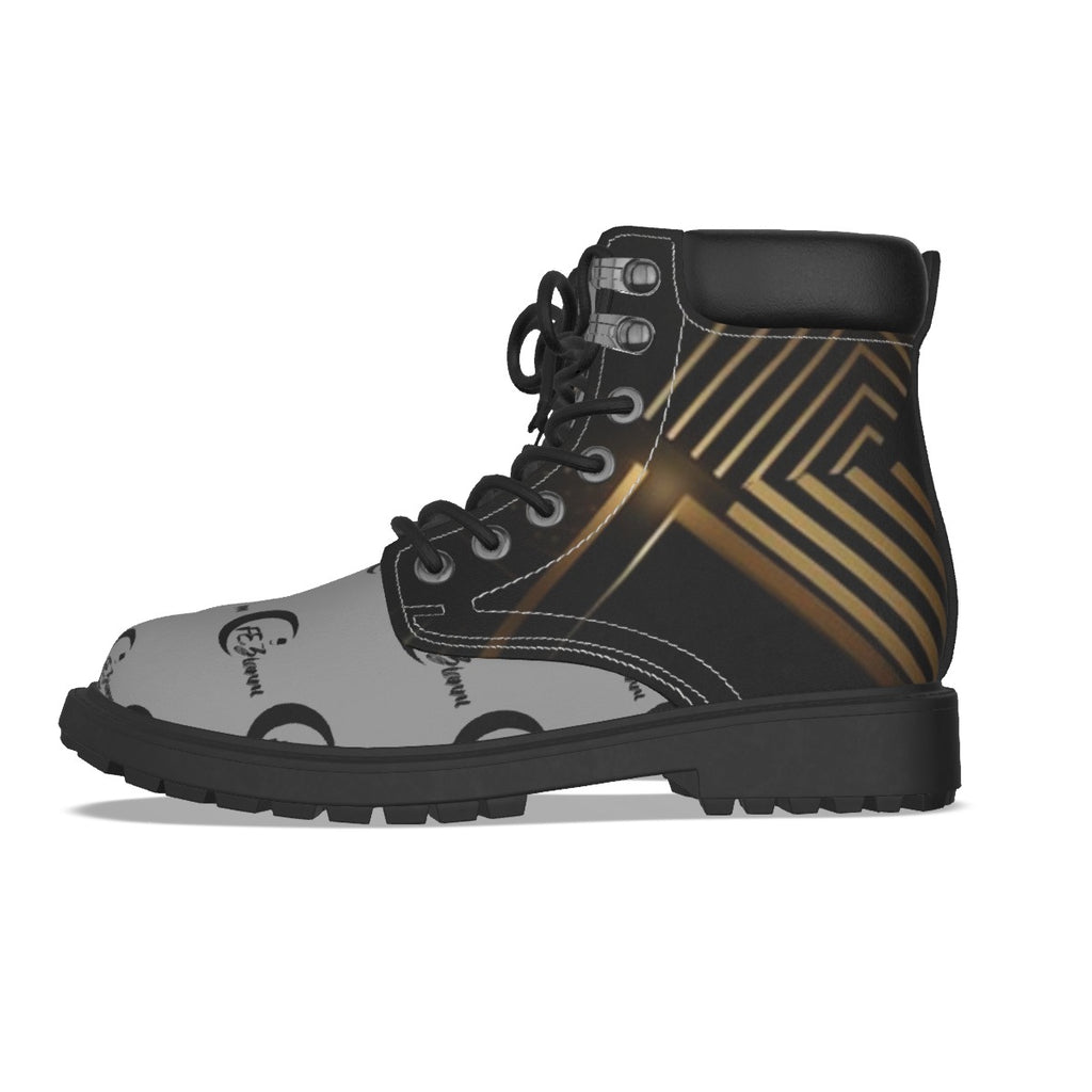 All-Over Print Men's Short Boots