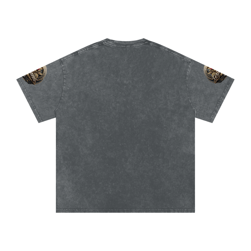 FEZIANNI Snow Washed Oversized Cotton T-Shirt