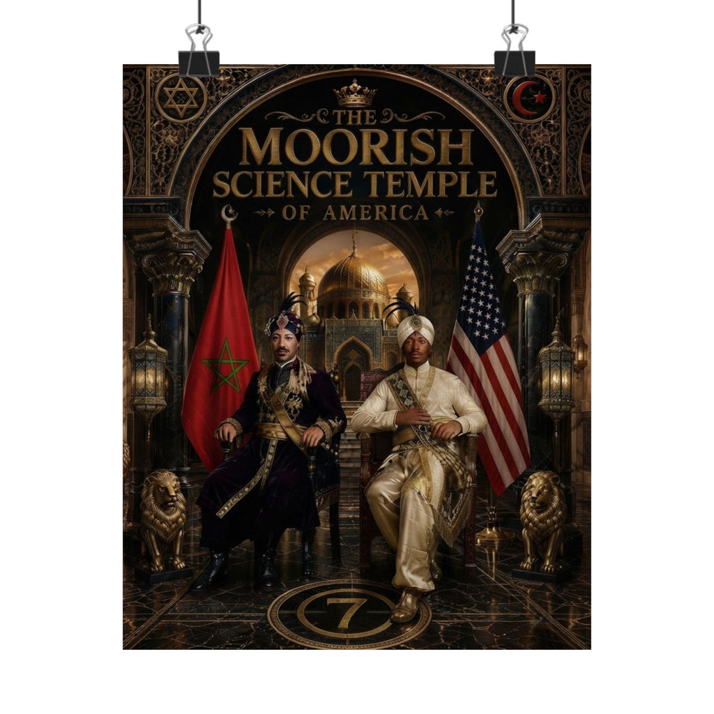Moorish Science Temple of America Matte Poster — Historical Emblem Wall Art
