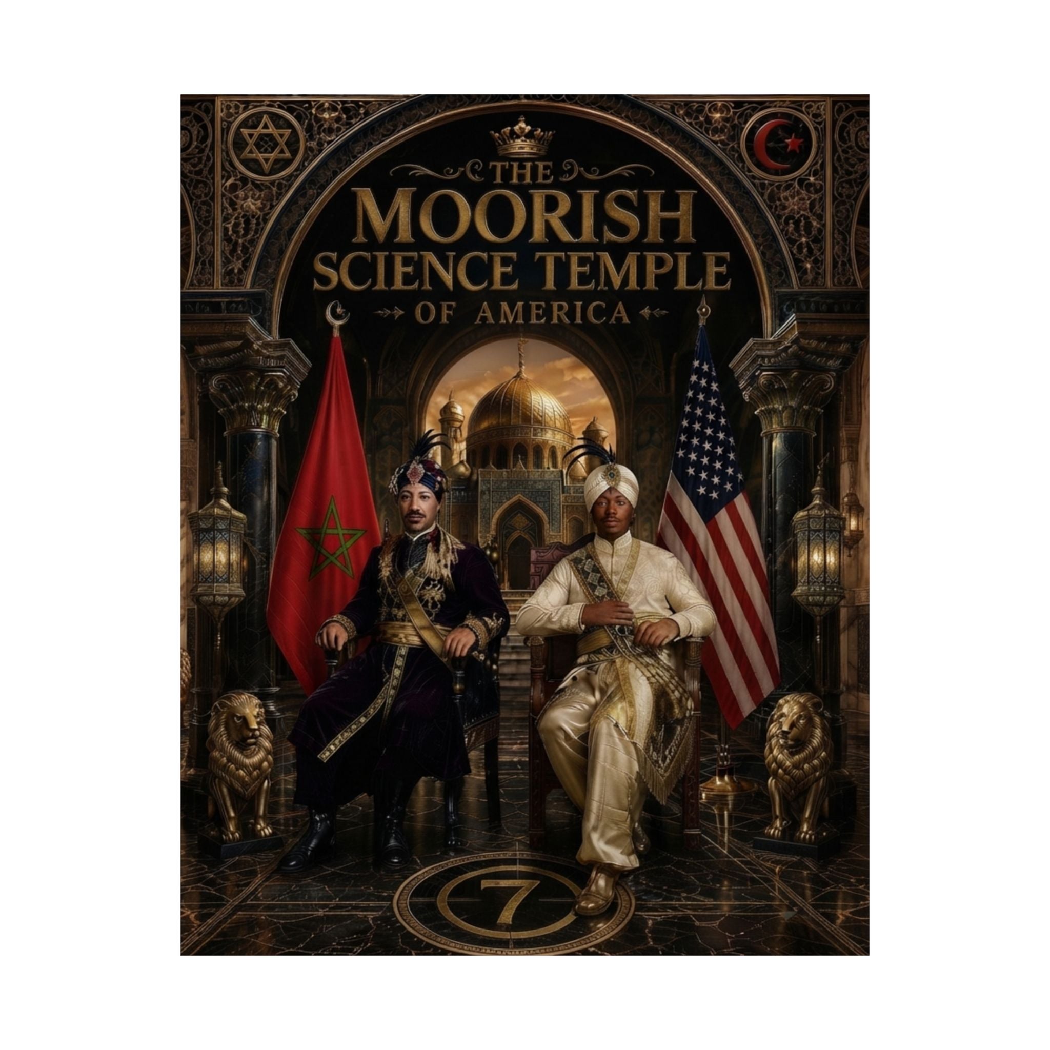 Moorish Science Temple of America Matte Poster — Historical Emblem Wall Art