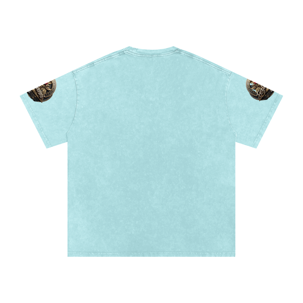 FEZIANNI Snow Washed Oversized Cotton T-Shirt