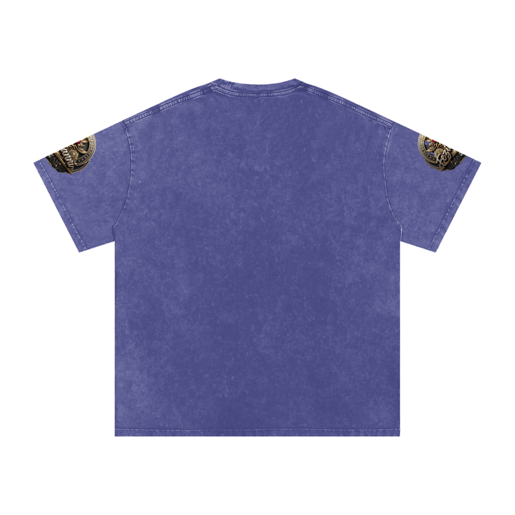 FEZIANNI Snow Washed Oversized Cotton T-Shirt