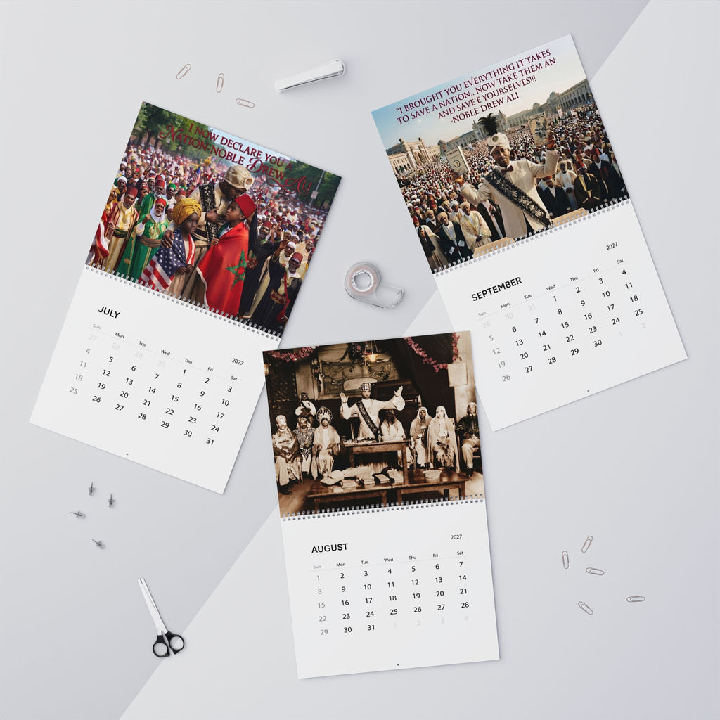 Moorish American 2027 Wall Calendar – Inspirational Prophet Quotes & Historic Images