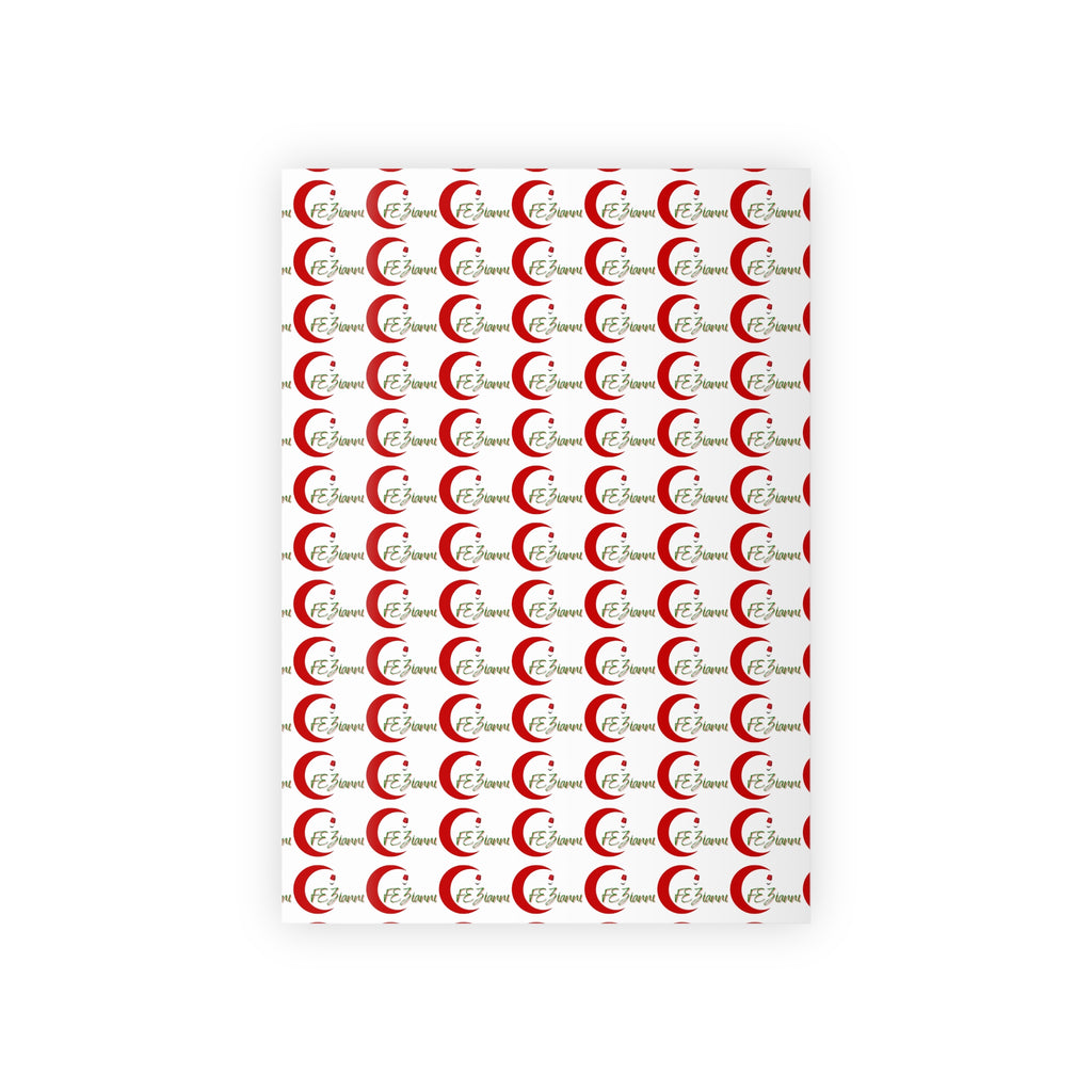 Christmas Santa Monogram Gift Wrap Roll — Personalized “E” Initial Holiday Wrapping Paper