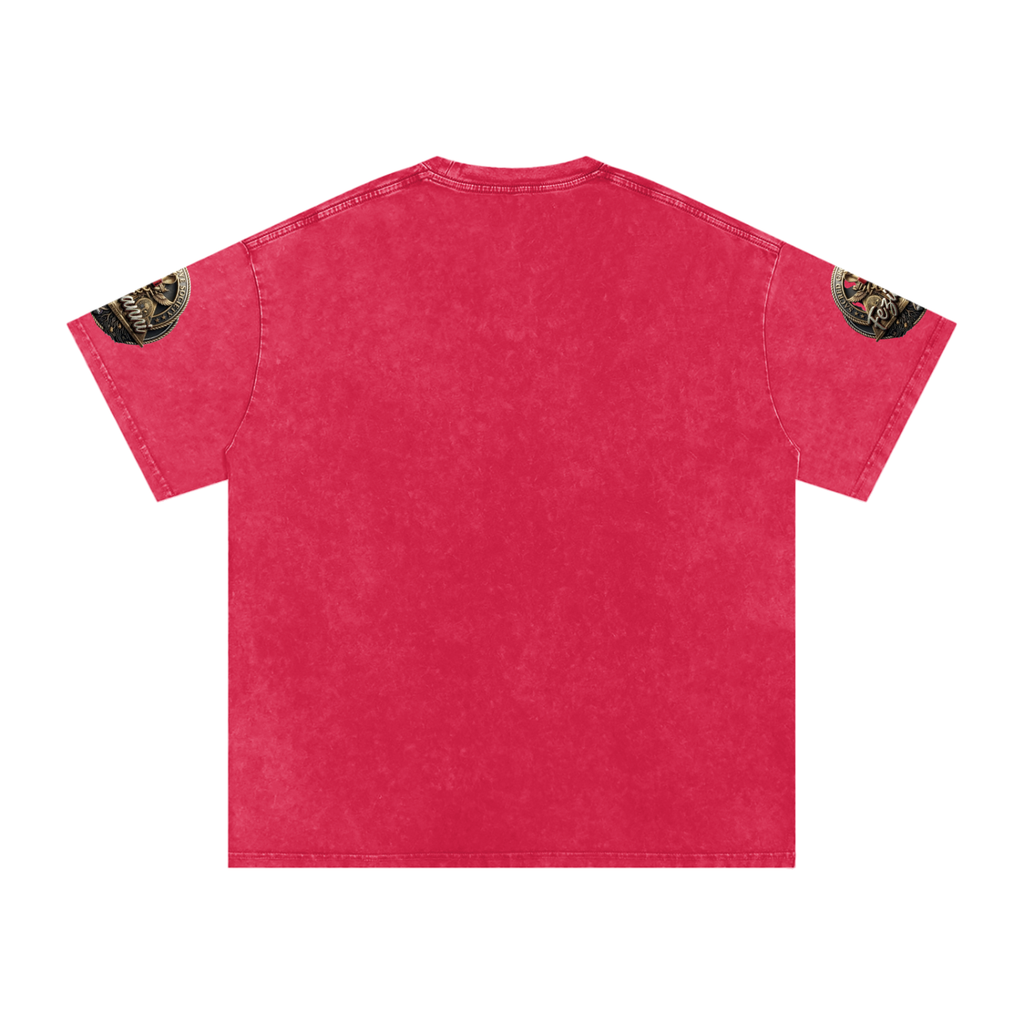 FEZIANNI Snow Washed Oversized Cotton T-Shirt