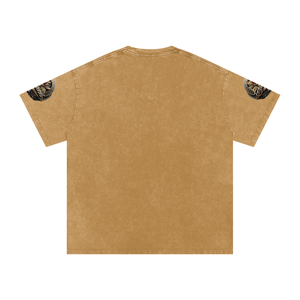 FEZIANNI Snow Washed Oversized Cotton T-Shirt