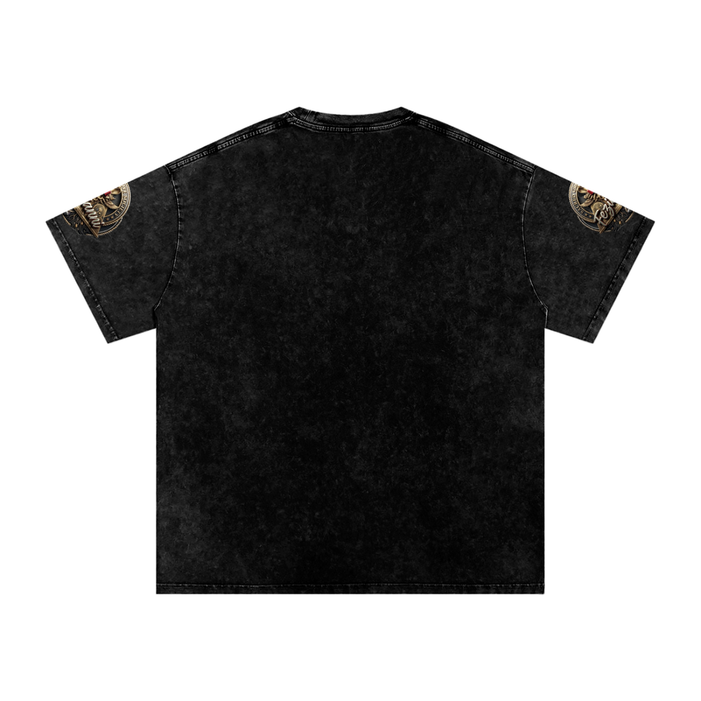FEZIANNI Snow Washed Oversized Cotton T-Shirt